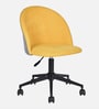Eames Fabric Guest Chair in Yellow Colour with Revolving Base