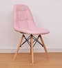 Alonso Leatherette Iconic Chairs in Pink Colour