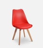 Eames Plastic Iconic Chair in Red Colour