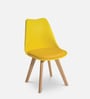 Eames Plastic Iconic Chair in Yellow Colour