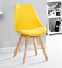 Eames Plastic Iconic Chair in Yellow Colour