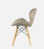 Eames Velvet Iconic Chair in Beige Colour