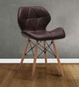 Eames Leatherette Iconic Chair in Brown Colour