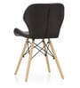 Eames Leatherette Iconic Chair in Brown Colour