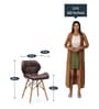 Eames Leatherette Iconic Chair in Brown Colour