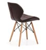 Eames Leatherette Iconic Chair in Brown Colour