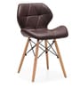 Eames Leatherette Iconic Chair in Brown Colour