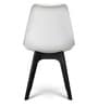 Eames Plastic Iconic Chair in White & Black Colour