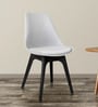 Eames Plastic Iconic Chair in White & Black Colour