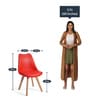 Eames Plastic Iconic Chair in Red Colour