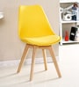 Eames Plastic Iconic Chair in Yellow Colour