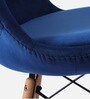Eames Velvet Iconic Chair in Dark Blue Colour
