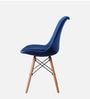 Eames Velvet Iconic Chair in Dark Blue Colour