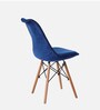 Eames Velvet Iconic Chair in Dark Blue Colour