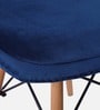 Eames Velvet Iconic Chair in Dark Blue Colour