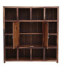 Earl Solid Wood Book Shelf in Rustic Teak Finish