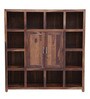 Earl Solid Wood Book Shelf in Rustic Teak Finish