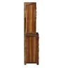 Earl Solid Wood Hutch Cabinet in Rustic Teak Finish