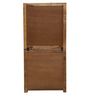 Earl Solid Wood Hutch Cabinet in Rustic Teak Finish