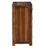 Earl Solid Wood Hutch Cabinet in Rustic Teak Finish