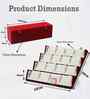 Maroon Earring Jhumka Foldable Jewellery Organizer Box
