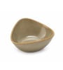 Earth Beige Triangle Ceramic Serving Bowl, 500 Ml