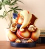 Earth Multicolour Polyresin Abstract Modern Designer Ganesha's Statue