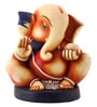 Earth Multicolour Polyresin Abstract Modern Designer Ganesha's Statue
