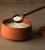 Earthen- Medium 650ml Brown Terracotta Curd Setter Bowl with Lid