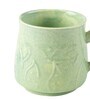 Earthenware Teal 180ml Pastel Green Ceramic (Set of 2) Tea Cup