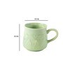 Earthenware Teal 180ml Pastel Green Ceramic (Set of 2) Tea Cup