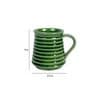 Earthern 150Ml Green Ceramic (Set Of 6) Tea Cups