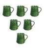 Earthern 150Ml Green Ceramic (Set Of 6) Tea Cups
