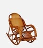 Ease Bamboo Rocking Chair In Teak Finish with Foot Roller Massage