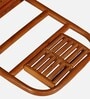 Ease Bamboo Rocking Chair In Teak Finish with Foot Roller Massage
