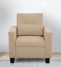 Duroflex Ease Fabric 1 Seater Sofa in Biege Colour