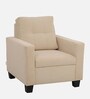 Ease Fabric 1 Seater Sofa in Biege Colour