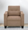 By Duroflex Ease Fabric 1 Seater Sofa in Brown Colour