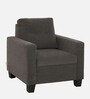 Ease Fabric 1 Seater Sofa in Grey Colour
