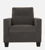Ease Fabric 1 Seater Sofa in Grey Colour