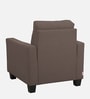 Ease Fabric 1 Seater Sofa In Saddle Brown Colour