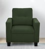 Ease Fabric 1 Seater Sofa In Sap Green Colour