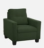 Ease Fabric 1 Seater Sofa In Sap Green Colour