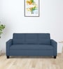 Duroflex Ease Fabric 3 Seater Sofa In Blue Colour