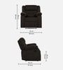Roman 1 Seater Recliner in Dark Walnut Colour