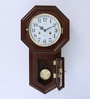 Walnut Finish Solid Wood Pendulum Clock