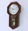 Walnut Finish Solid Wood Pendulum Clock