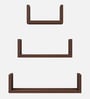 Easton Wall Shelf In Dark Acacia Color