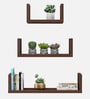 Easton Wall Shelf In Dark Acacia Color