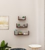 Easton Wall Shelf In Dark Acacia Color